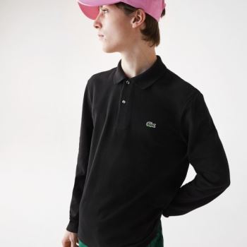 Lacoste Long-Sleeve Classic Fit L.12.12 Polo Pánské - Polo Černé | CZ-L9KhsY